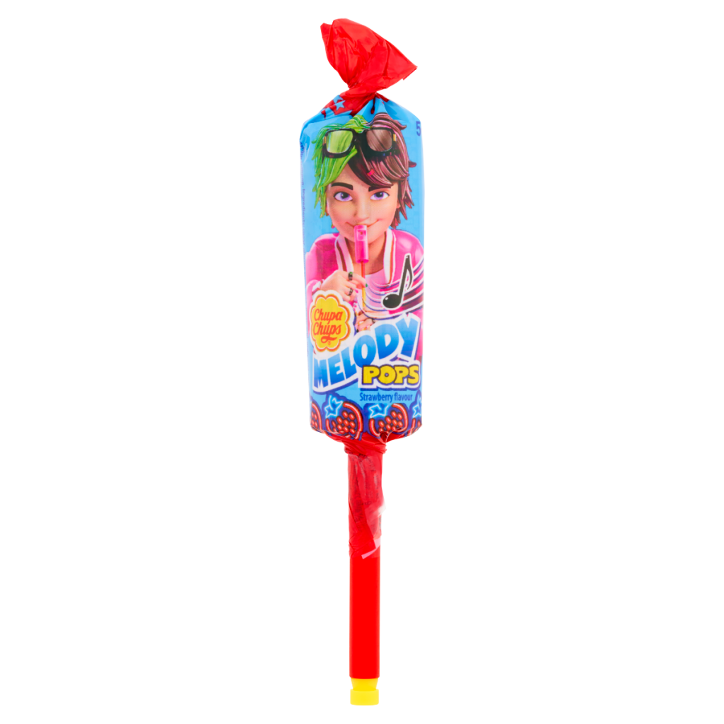 Chupa Chups Melody Pops Strawberry Flavour 15g