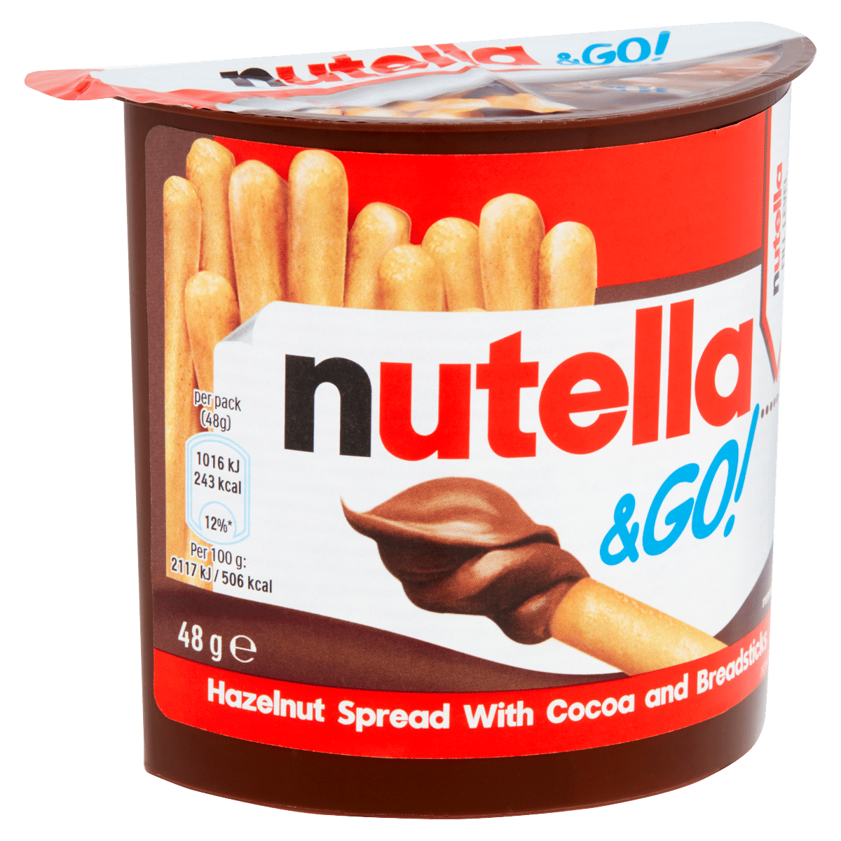 NUTELLA® & Go! Hazelnut Spread with Cocoa + Breadsticks 48g