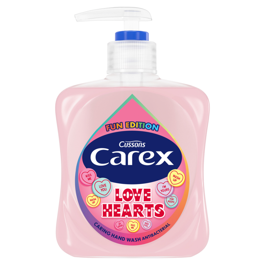 Carex Fun Edition Love Hearts Caring Antibacterial Hand Wash 250ml