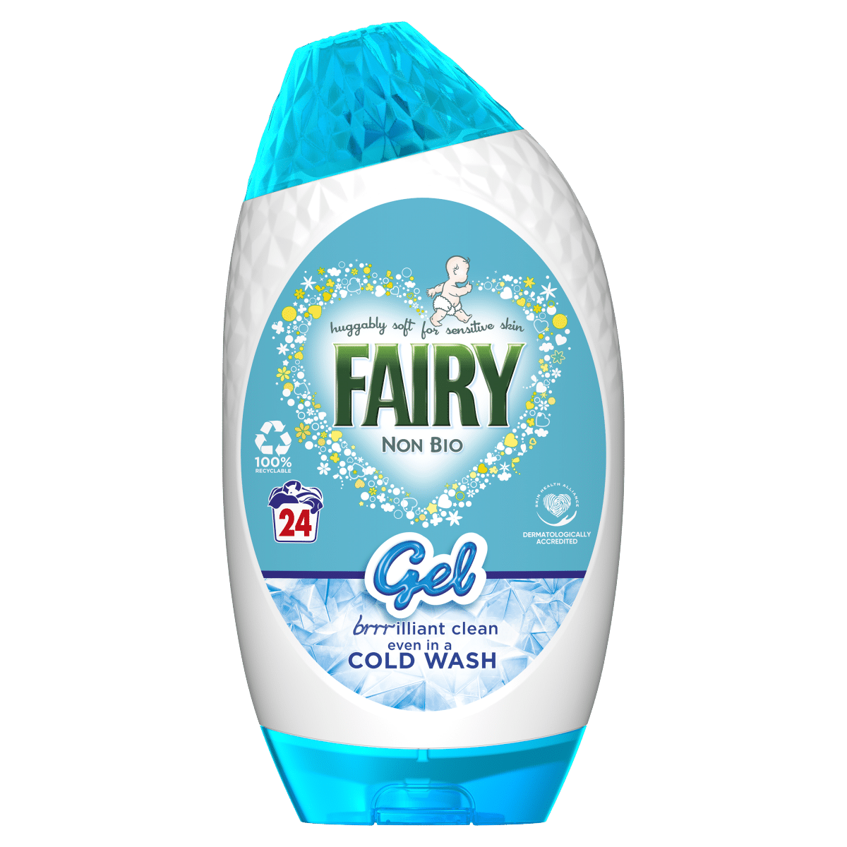 Fairy Non Bio Washing Liquid Gel 24 Washes, 840ml, Original