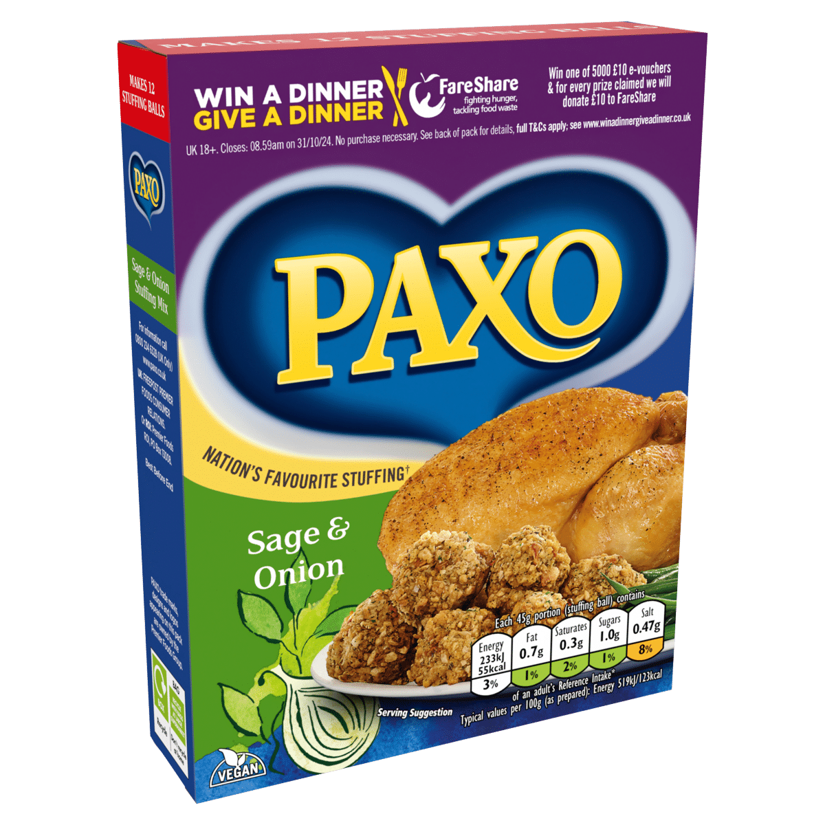 Paxo Sage & Onion 170g