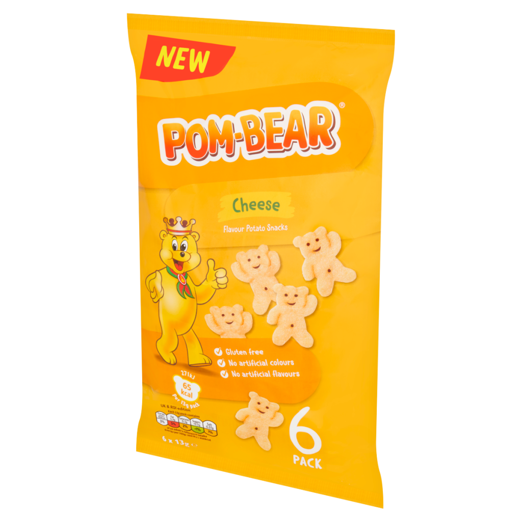 Pom-Bear Cheese Flavour Potato Snacks 6 x 13g