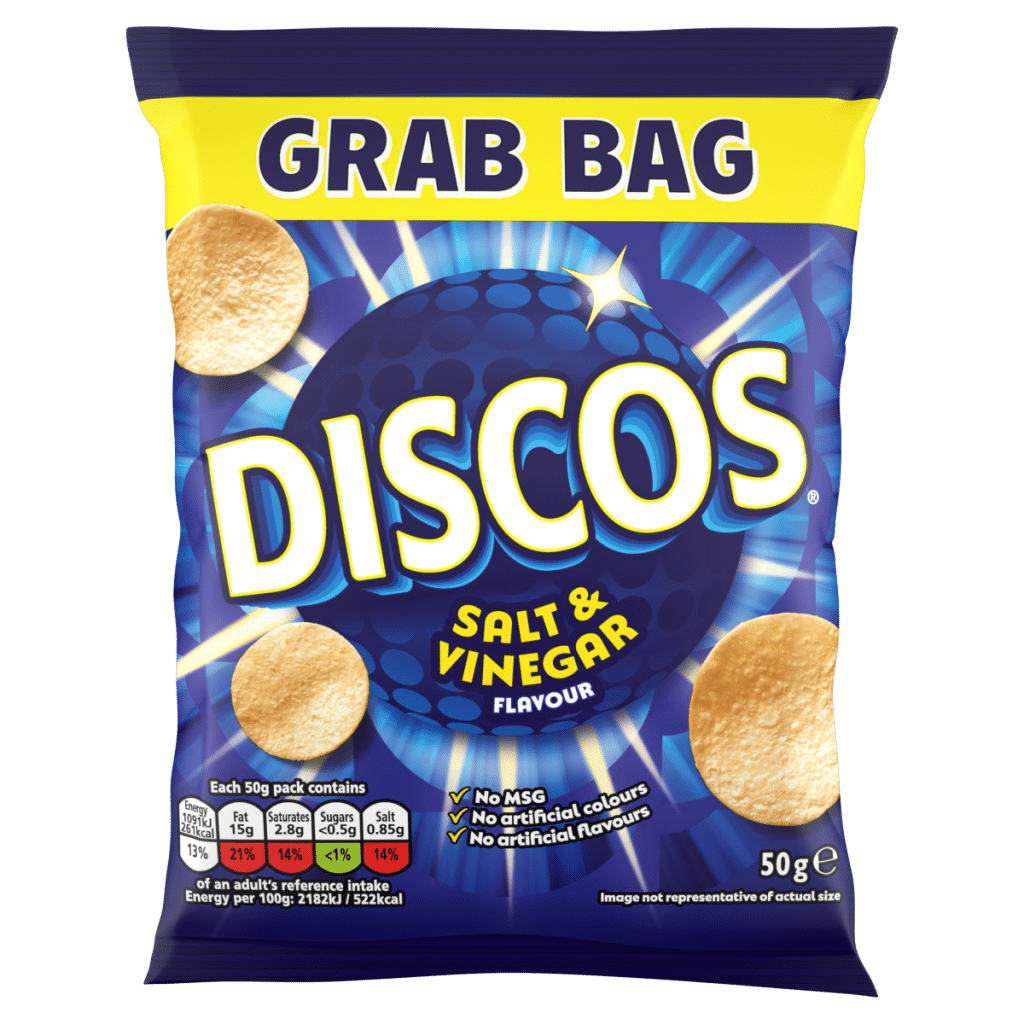 Discos Salt & Vinegar Flavour 50g