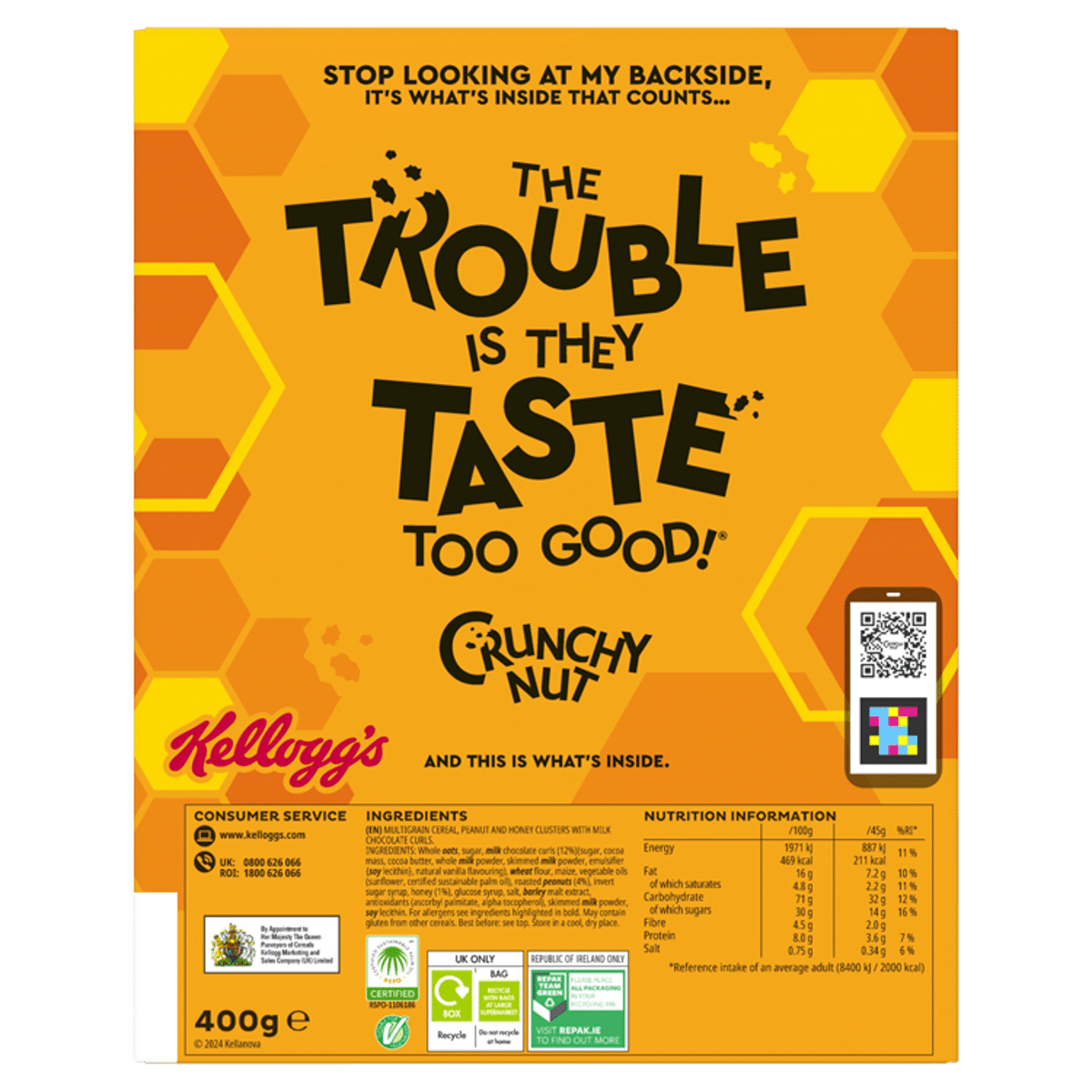 Kellogg’s Crunchy Nut Clusters Chocolate 400g