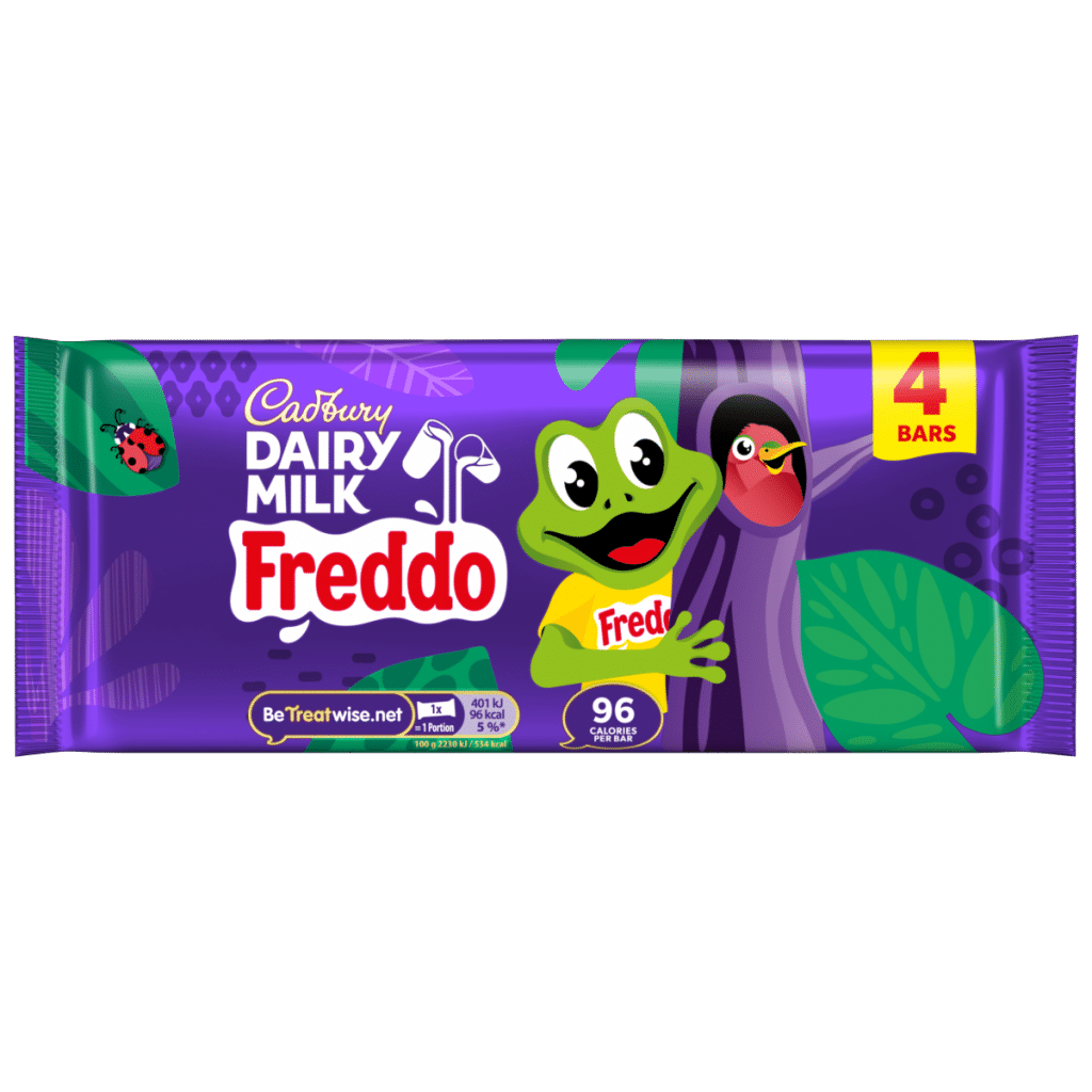 Cadbury Dairy Milk Freddo Chocolate Bar 4 Pack Multipack 72g (4 x 18g)