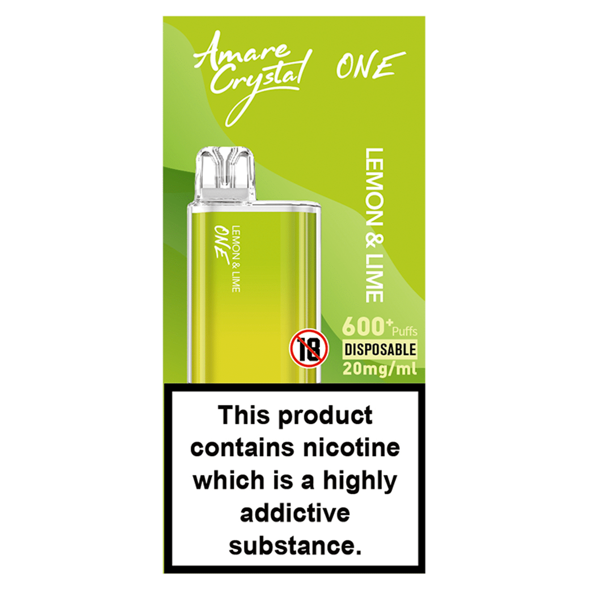 SKE Amare Crystal One Lemon & Lime Disposable 20mg/ml