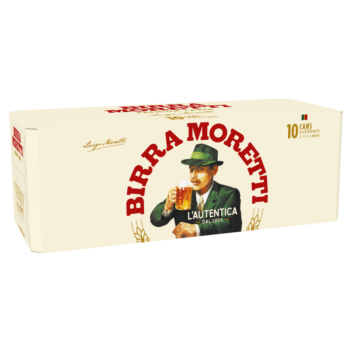 Birra Moretti Premium Lager 10 x 330ml Cans