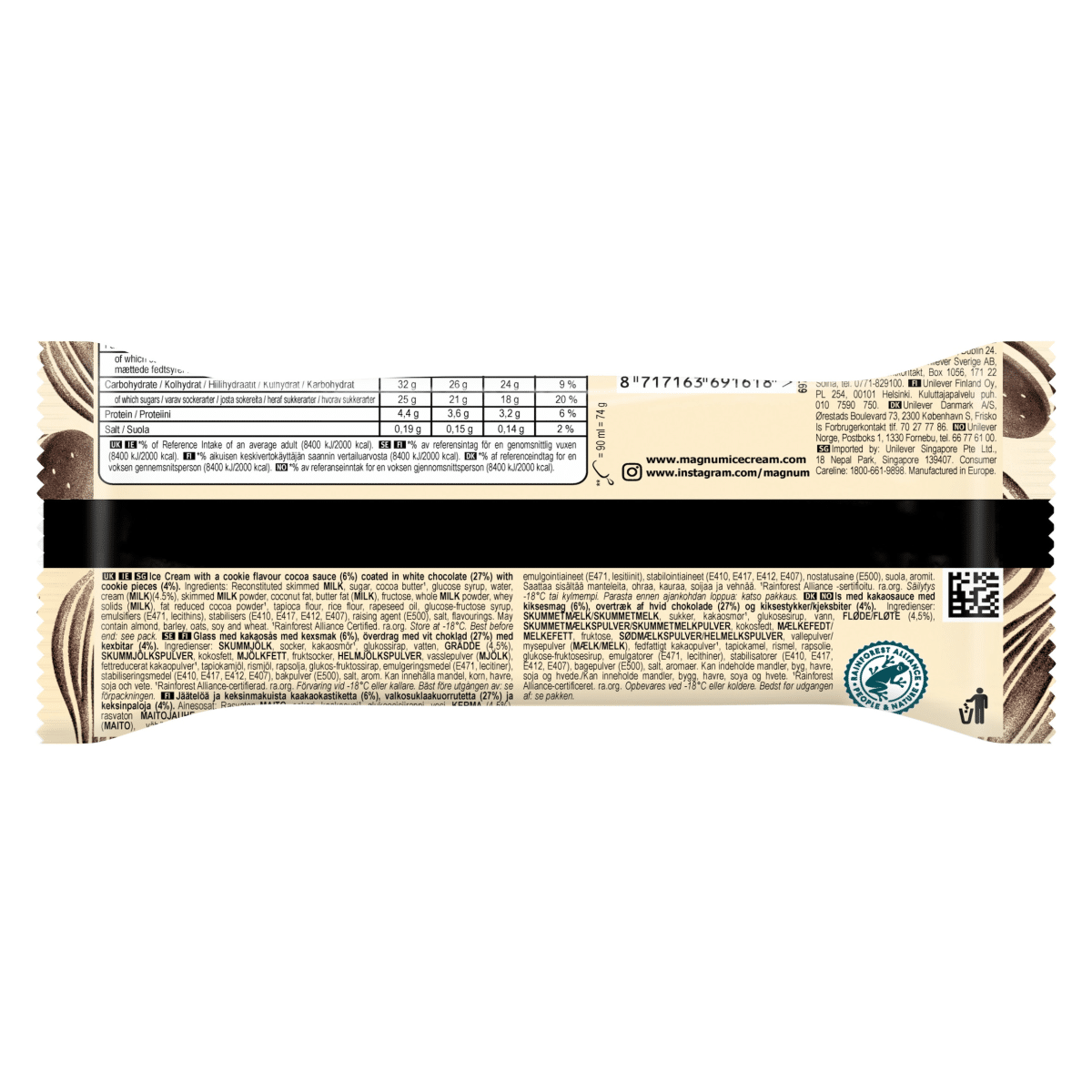 Magnum  Ice Cream White Chocolate & Cookies 90 ml