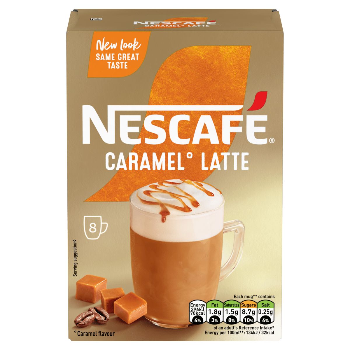 Nescafé Caramel Latte 8 x 17g (136g)