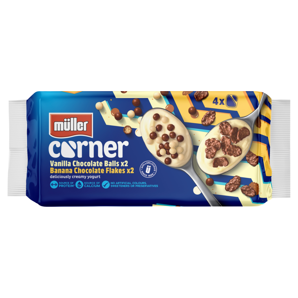 Müller Corner Delicious, Creamy Yogurt Family Pack 4 x 124g (496g)