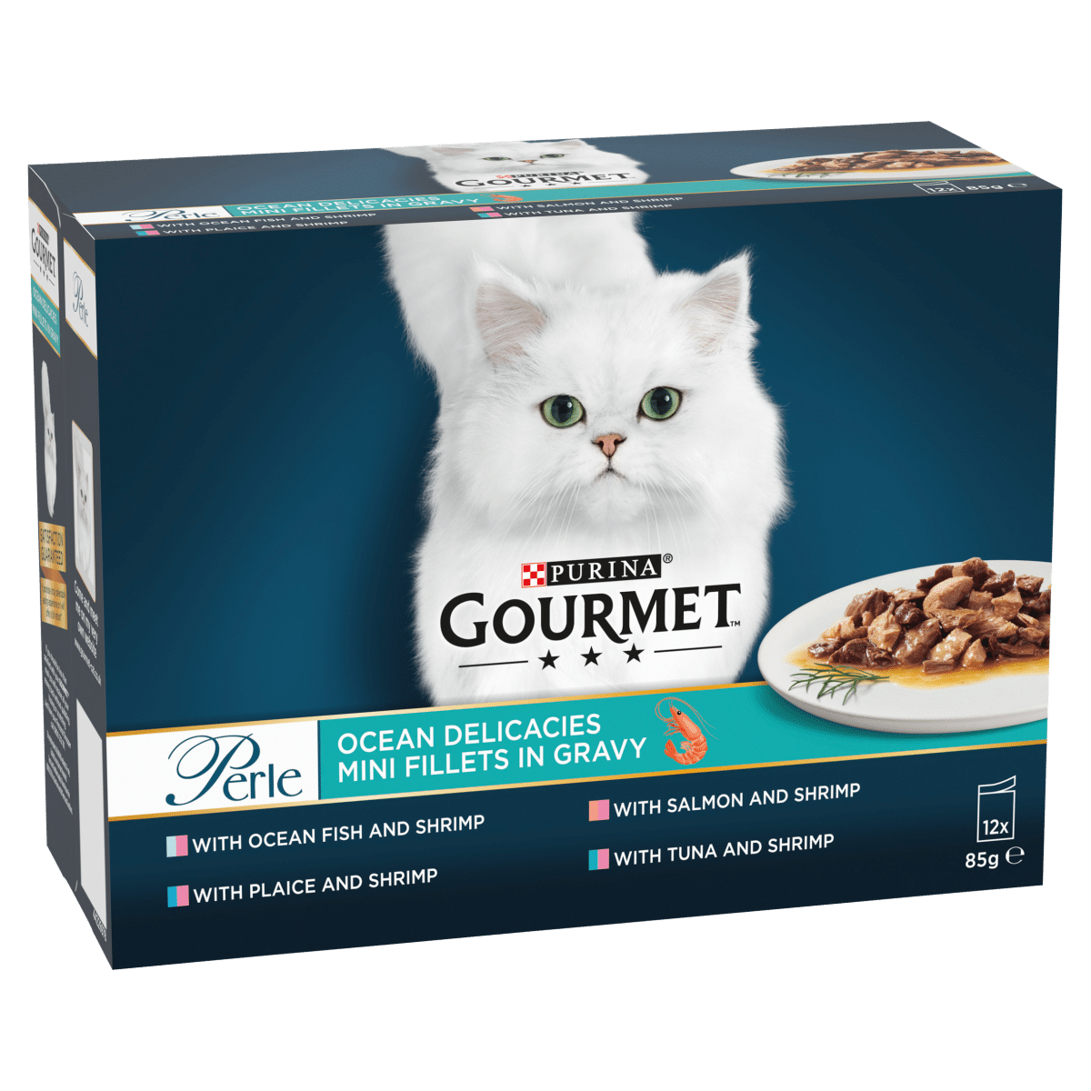 Gourmet Perle Ocean Delicacies Mini Fillets in Gravy 12 x 85g (1020g)