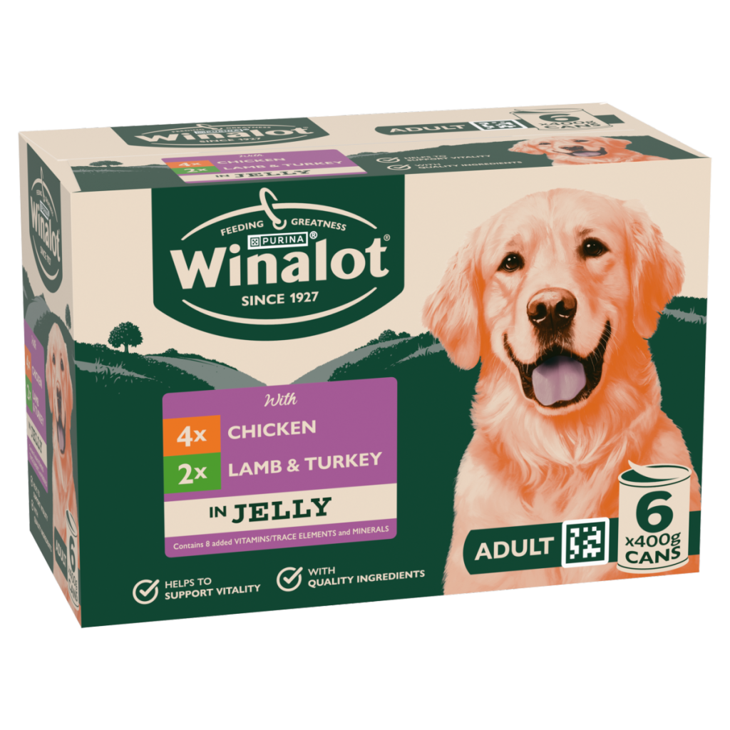 WINALOT Classics Mixed in Jelly Wet Dog Food 6x400g