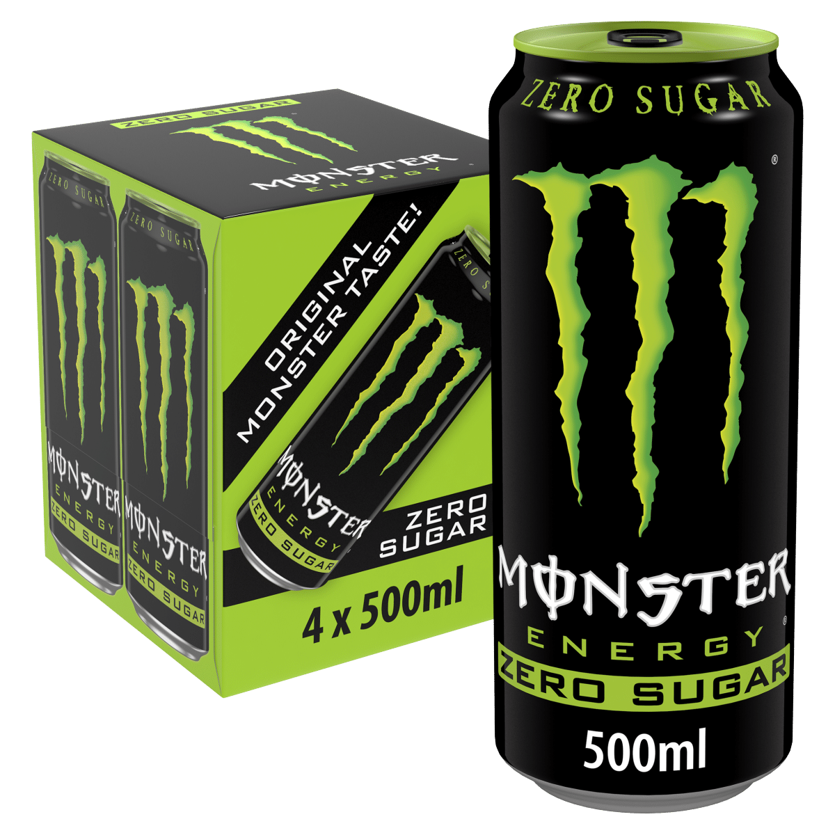 Monster Energy Drink Zero Sugar 4 x 500ml