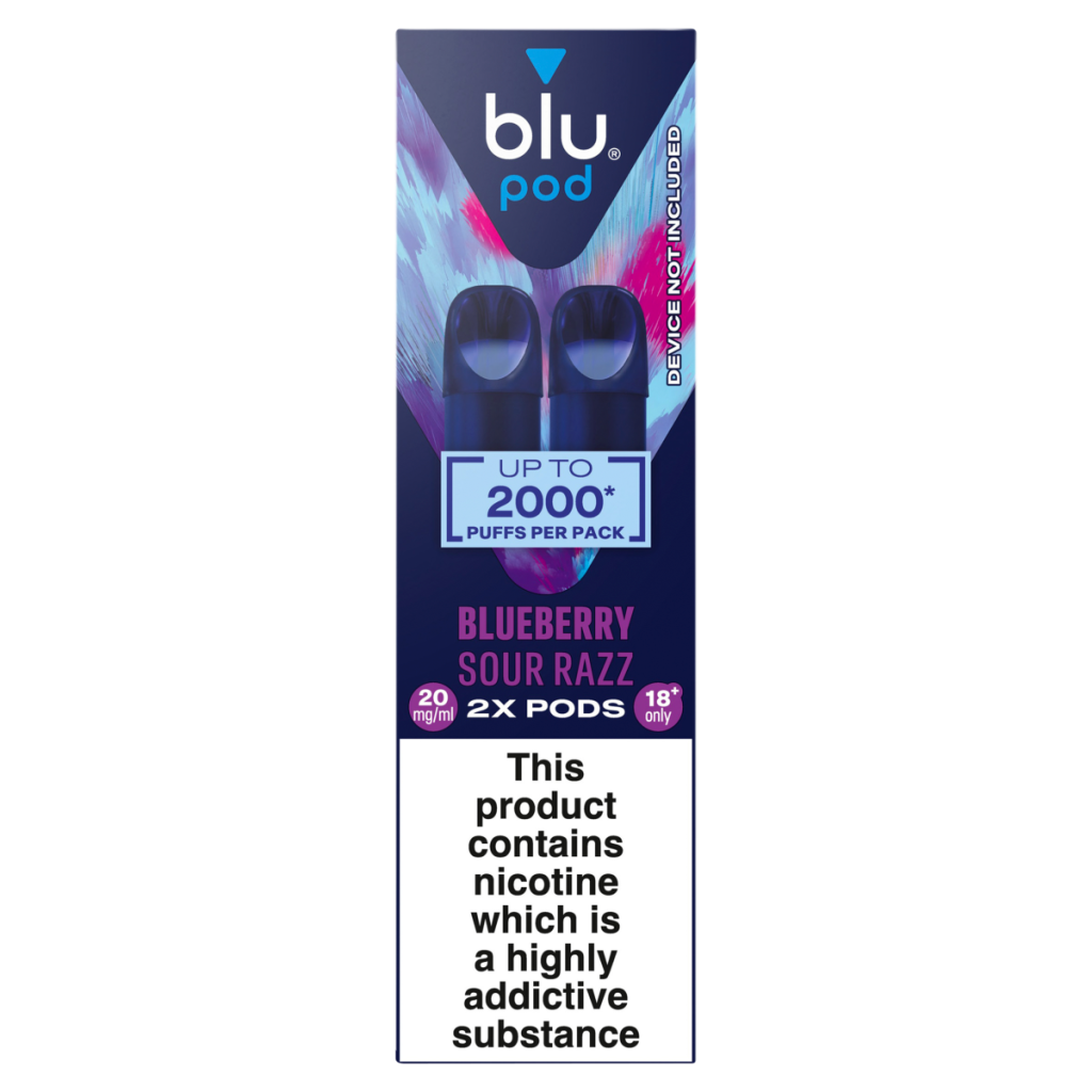 blu pod Blueberry Sour Razz 20mg/ml 2 x 2ml