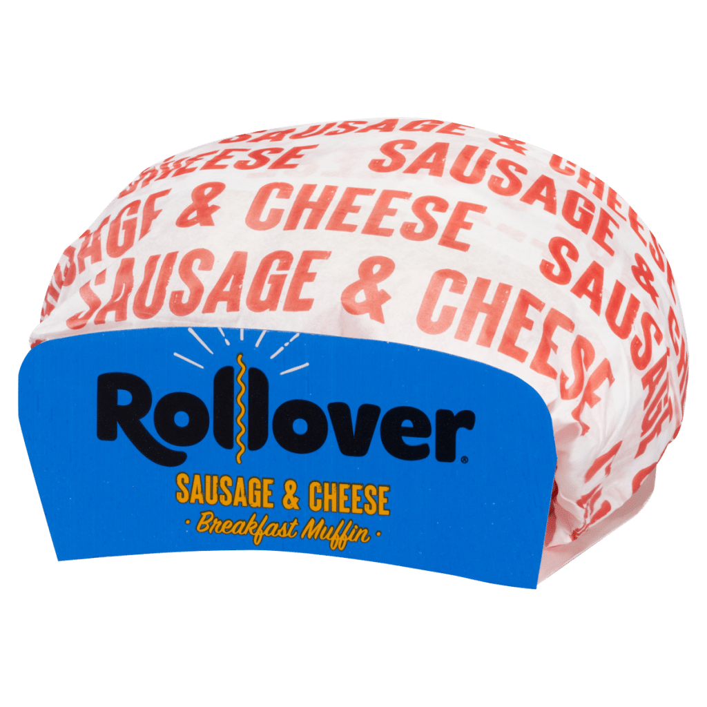 Rollover Sausage & Cheese Breakfast Muffin