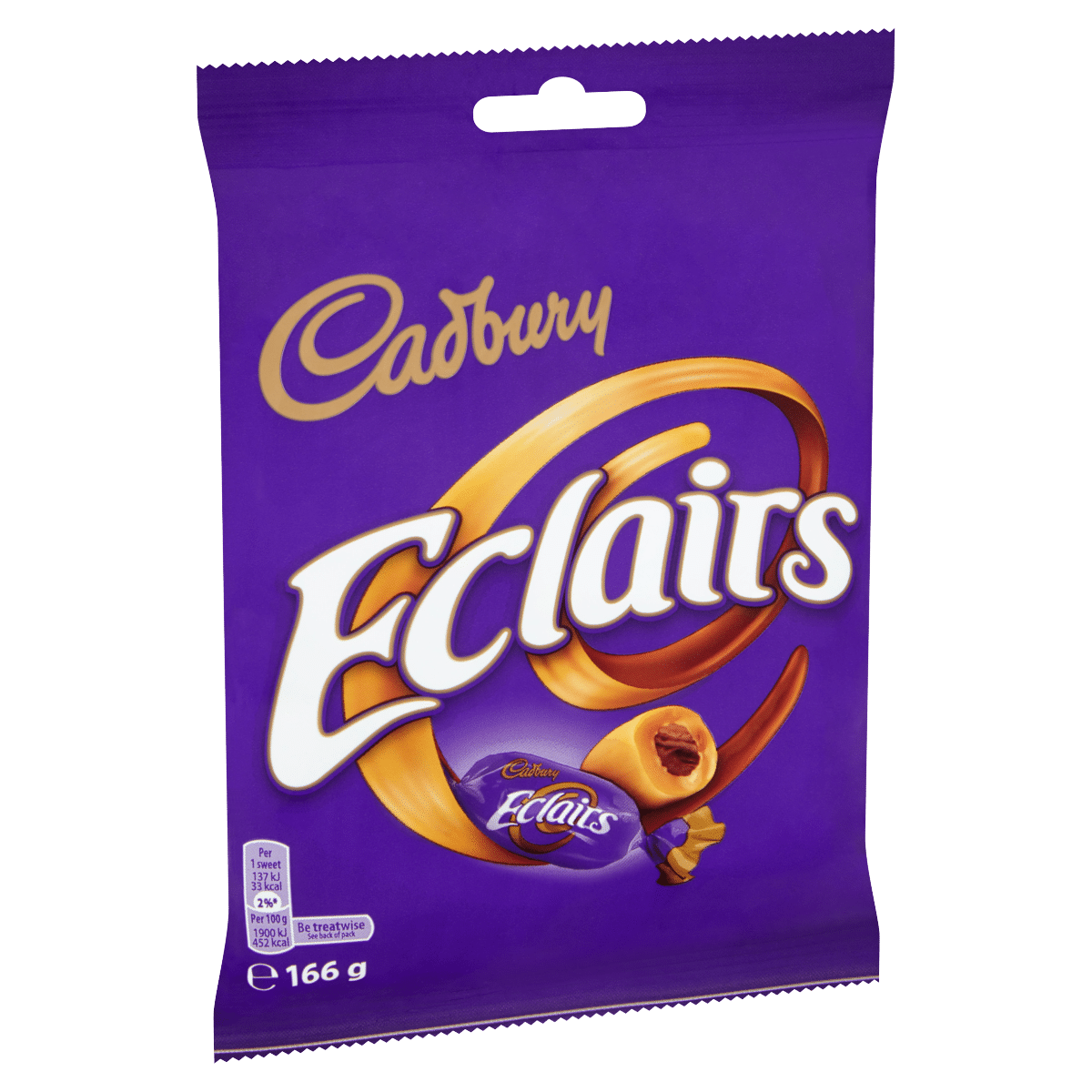 Cadbury Eclairs Classic Chocolate Bag 166g