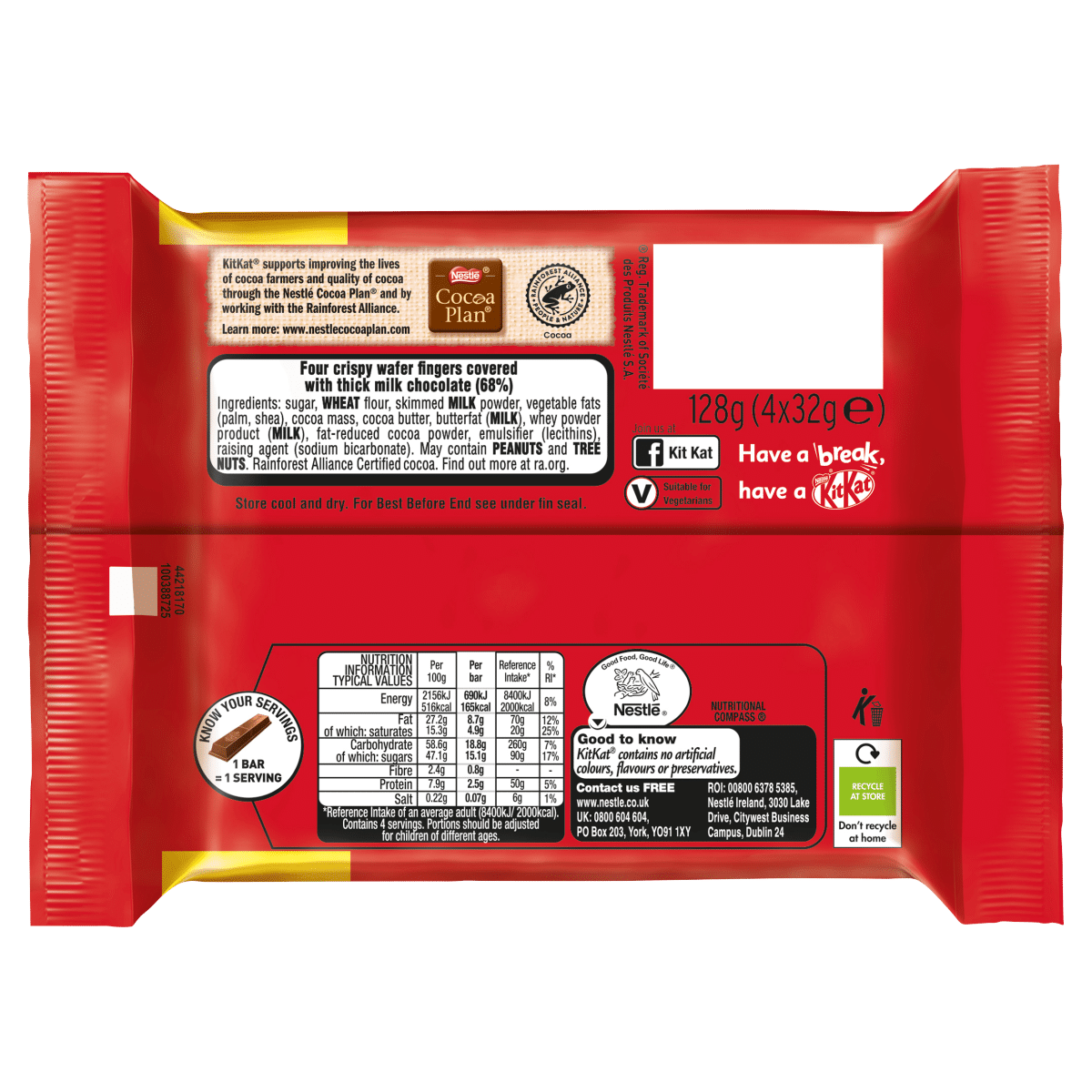 Kit Kat Chunky 4 x 32g (128g)