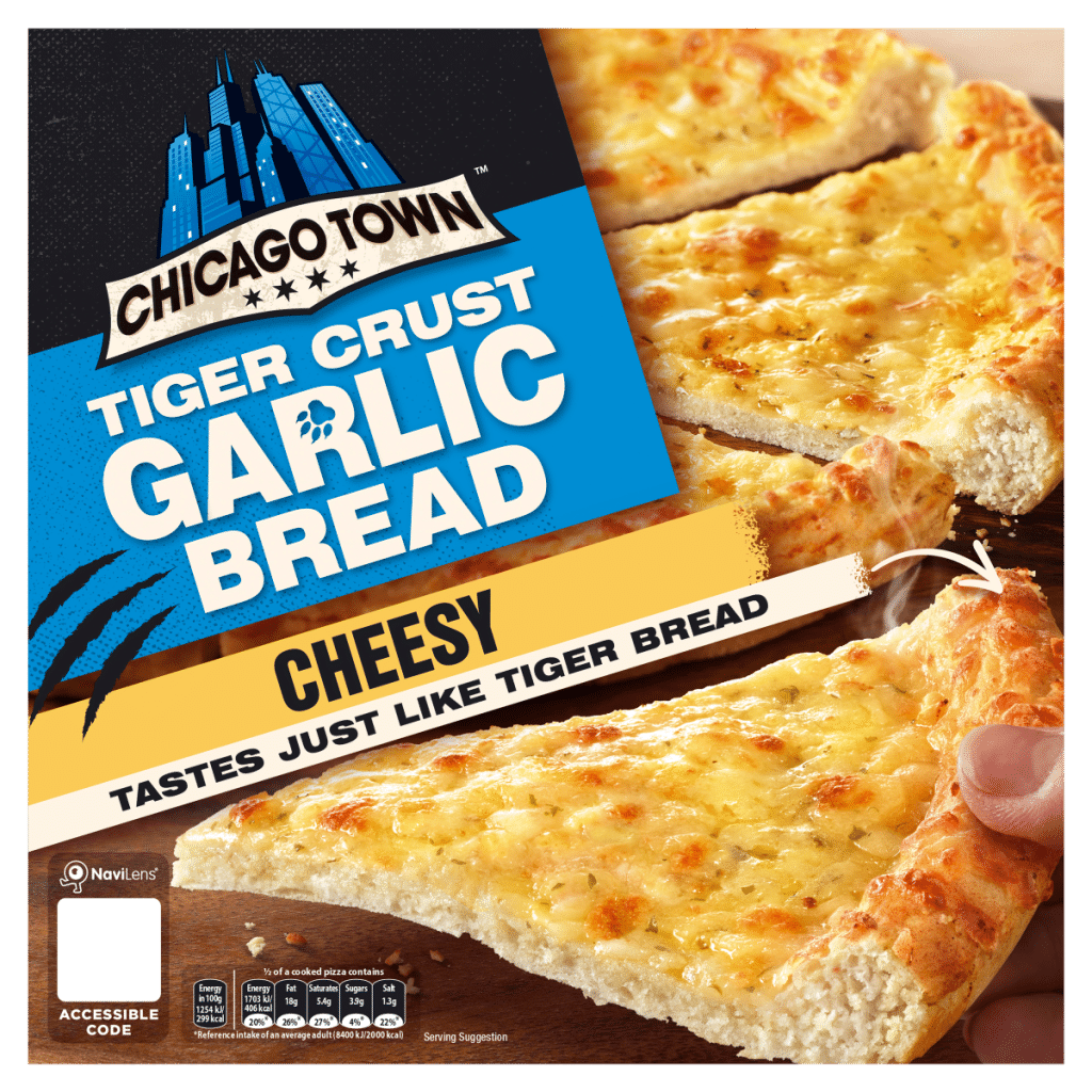 Chicago Town Tiger Crust Garlic Bread Cheesy Pizza 258g