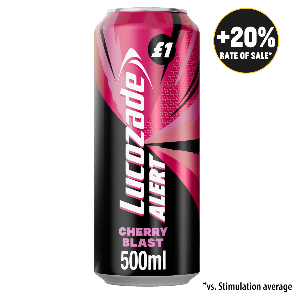Lucozade Alert Cherry Blast Energy Drink 500ml £1 PMP