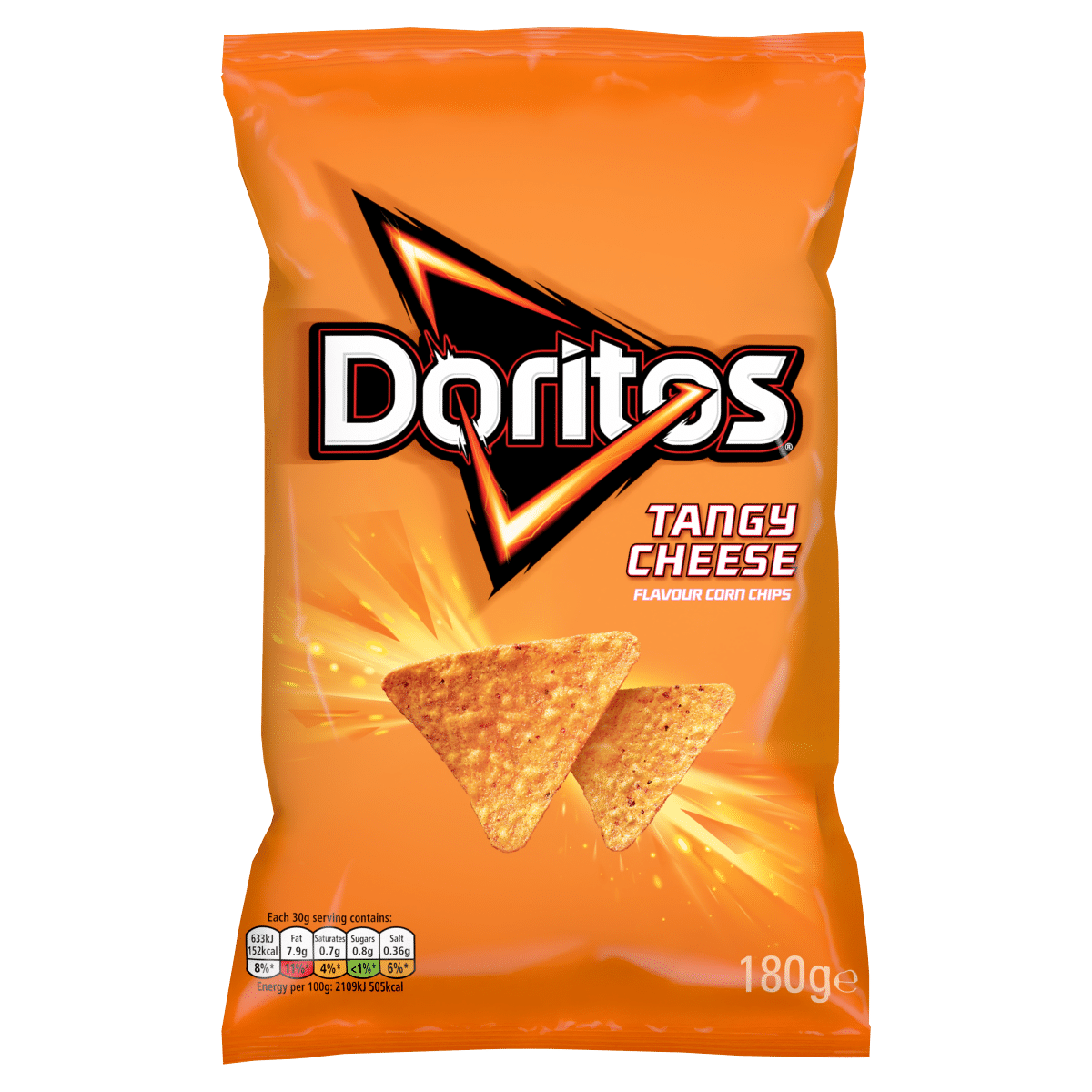 Doritos Tangy Cheese Sharing Tortilla Chips Crisps 180g