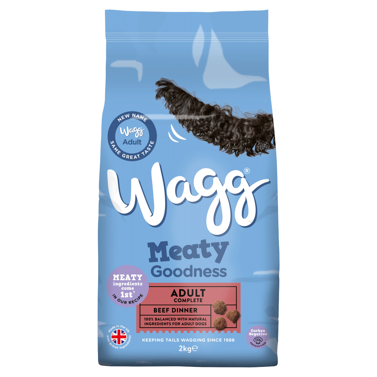 Wagg Meaty Goodness Adult Complete Beef Dinner Dry Dog Food 2kg