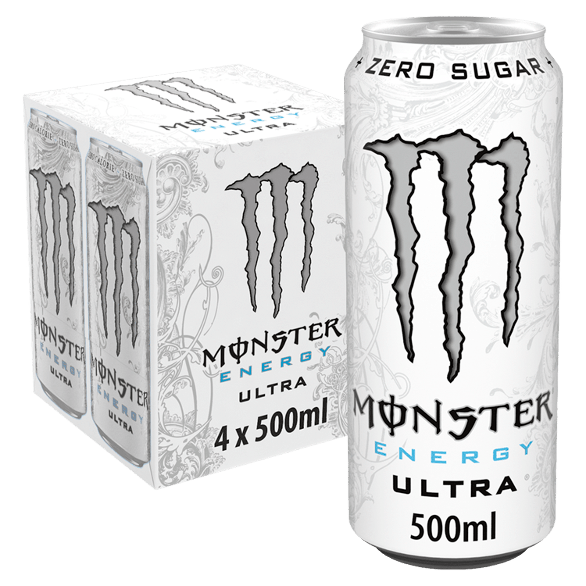 Monster Energy Drink Ultra Zero Sugar 4 x 500ml