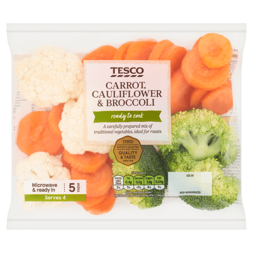Tesco Carrot, Cauliflower & Broccoli 370g