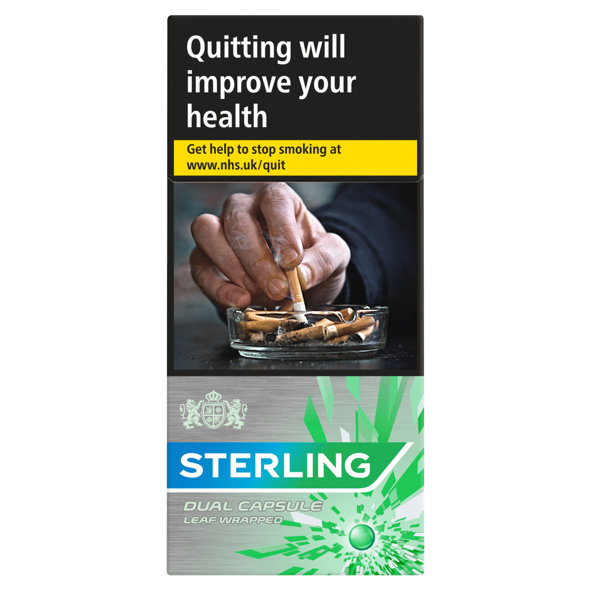 Sterling Dual Capsule Leaf Wrapped 10