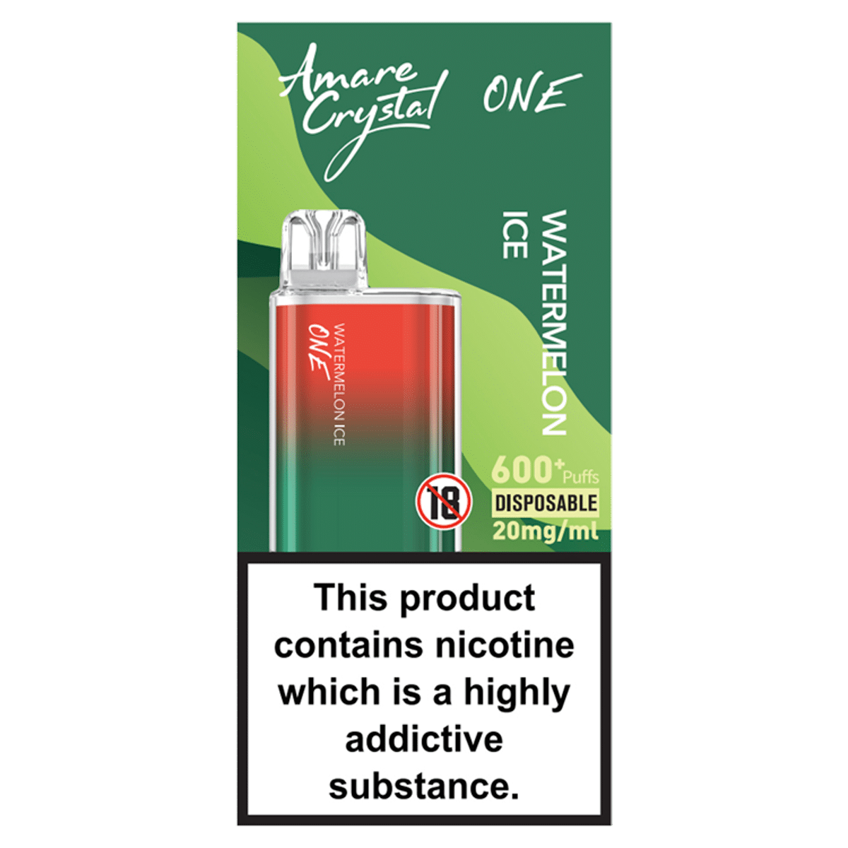 Amare Crystal One Watermelon Ice Disposable 20mg/ml