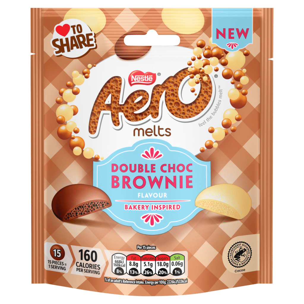 Aero Double Choc Brownie Flavour Melts 86g