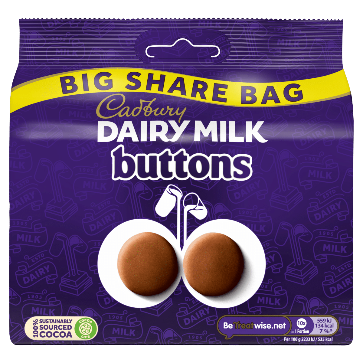 Cadbury Dairy Milk Buttons 184.8g