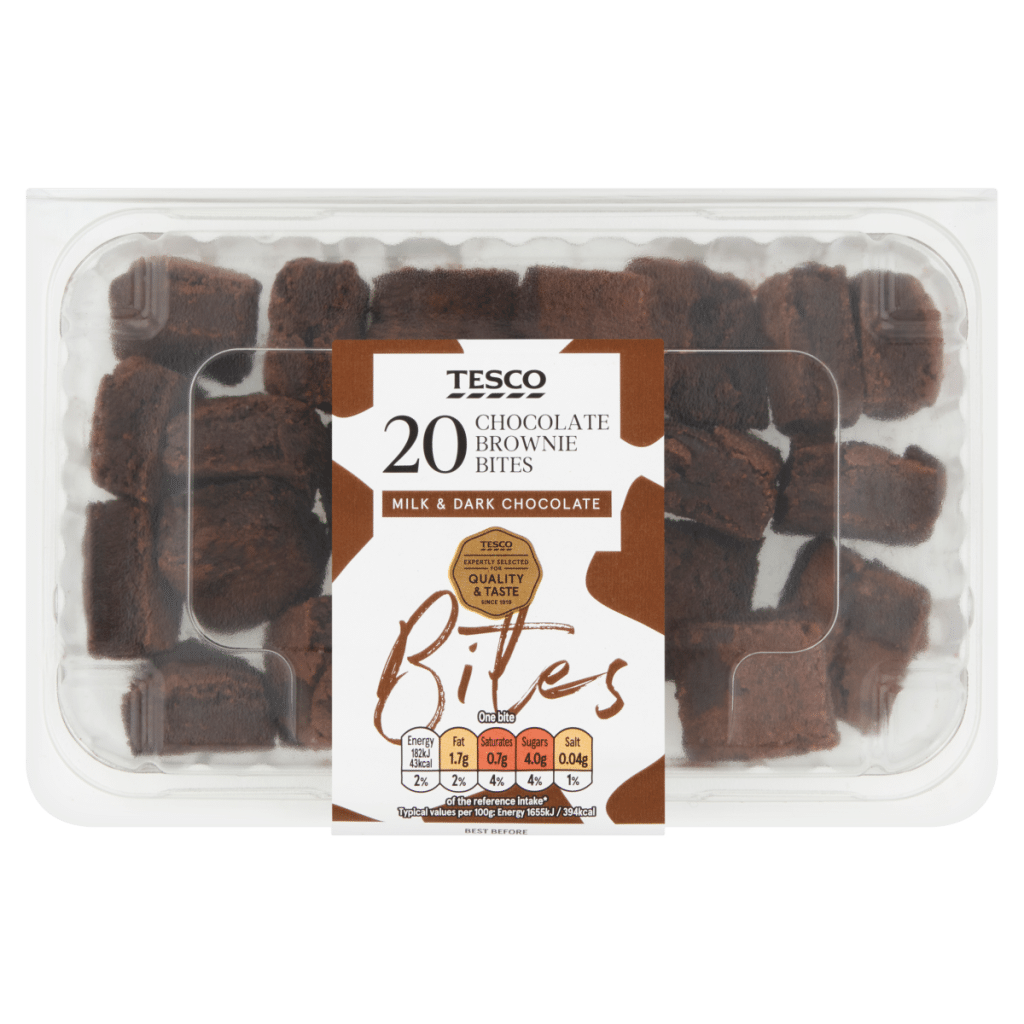 Tesco 20 Chocolate Brownie Bites