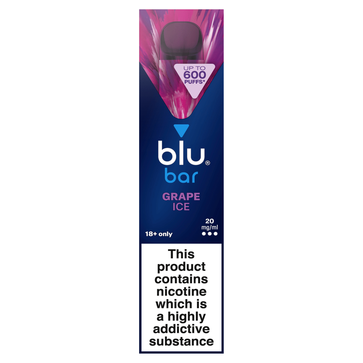 blu bar Grape Ice Disposable Vape 20mg/ml
