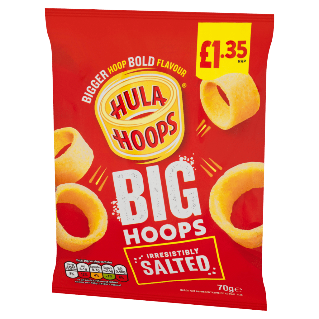 Hula Hoops Irresistibly Salted Big Hoops 70g