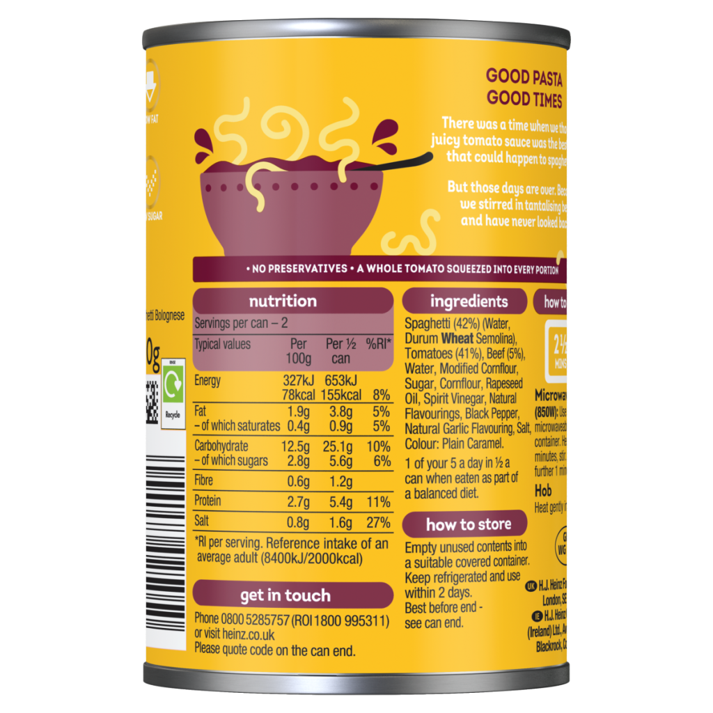 Heinz Spaghetti Bolognese 400g