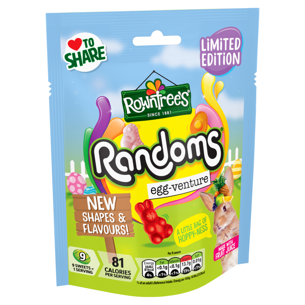Rowntree’s Limited Edition Randoms Egg-Venture 130g