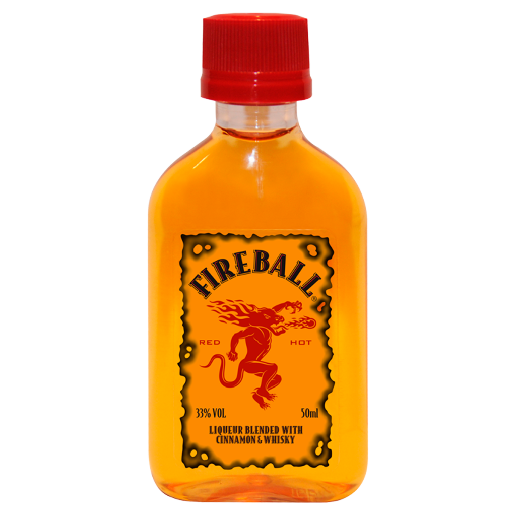 Fireball Liqueur Blended with Cinnamon & Whisky 50ml