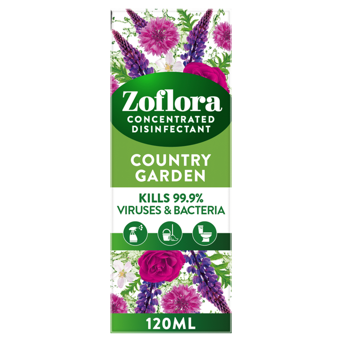Zoflora 3 in 1 Action Concentrated Disinfectant Country Garden 120ml
