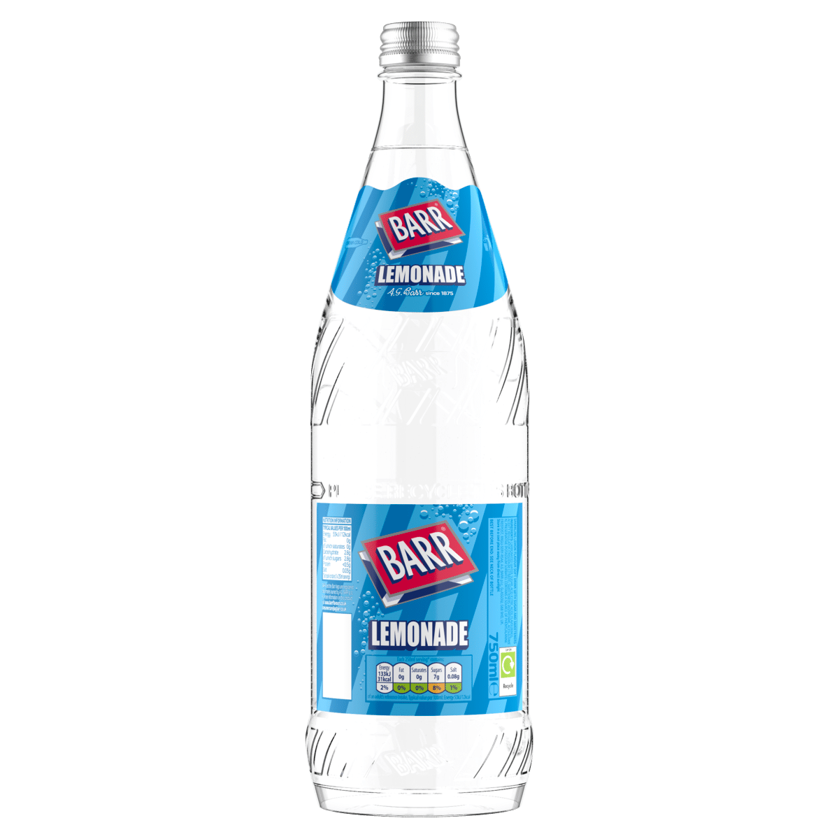 Barr Lemonade 750ml Glass Bottle