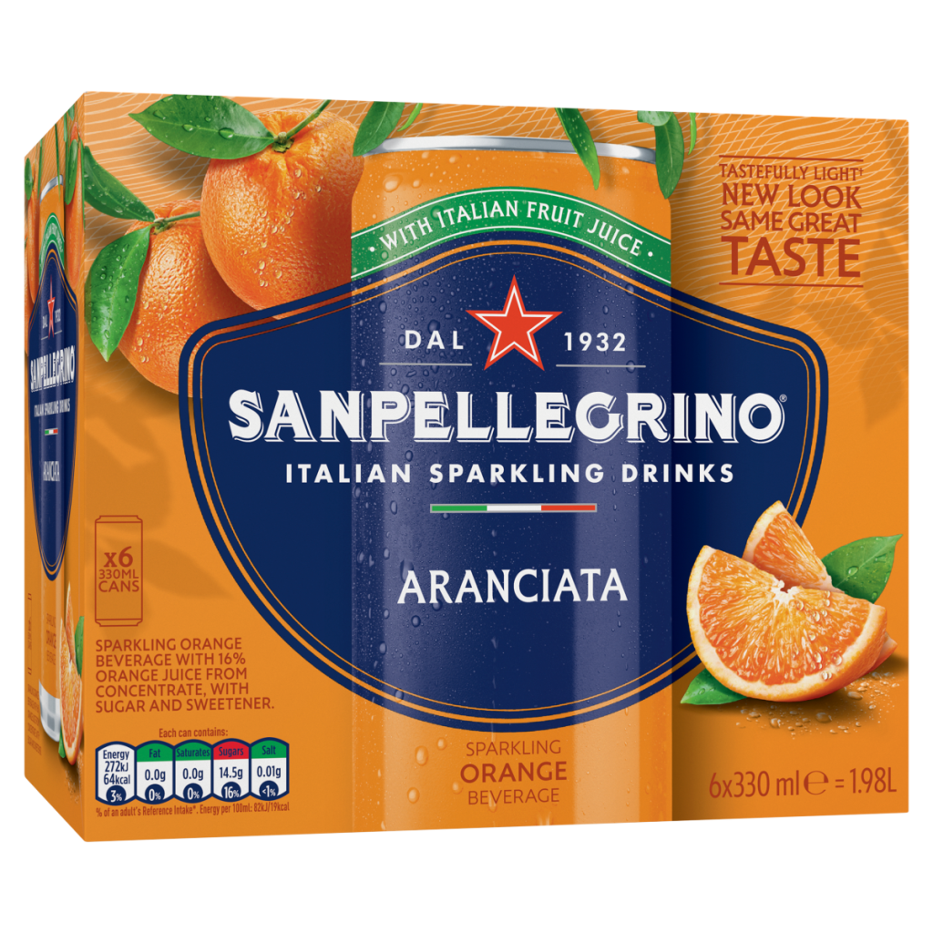 San Pellegrino Sparkling Orange Beverage 6 x 330ml
