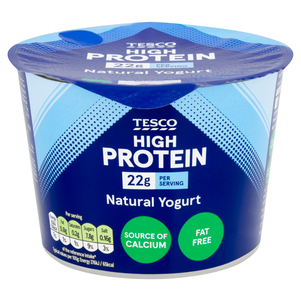 Tesco High Protein Natural Yogurt 500g