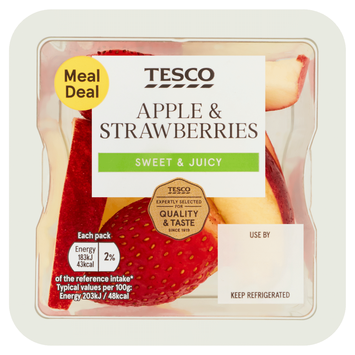 Tesco Apple & Strawberries 90g