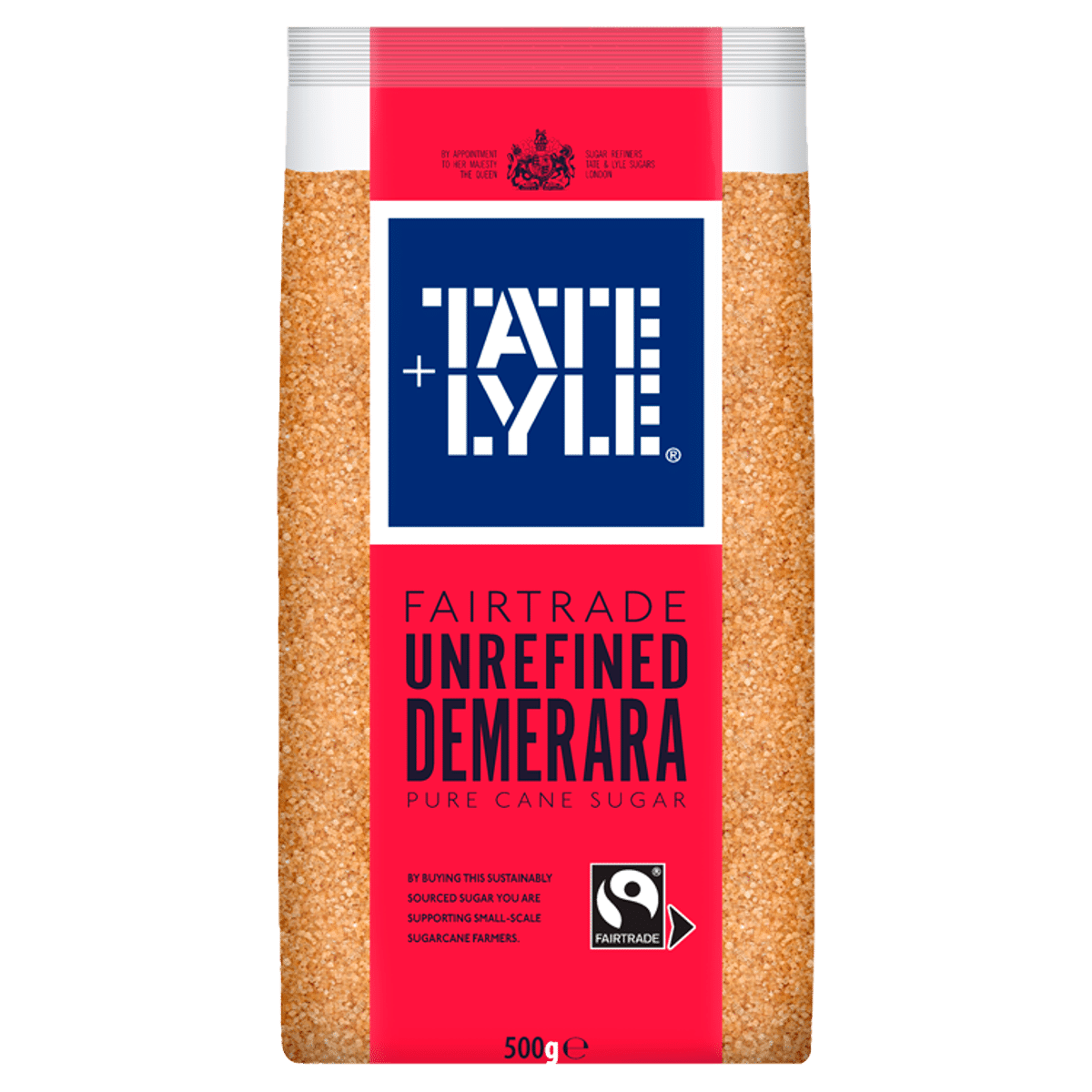 Tate & Lyle Fairtrade Unrefined Demerara Pure Cane Sugar 500g