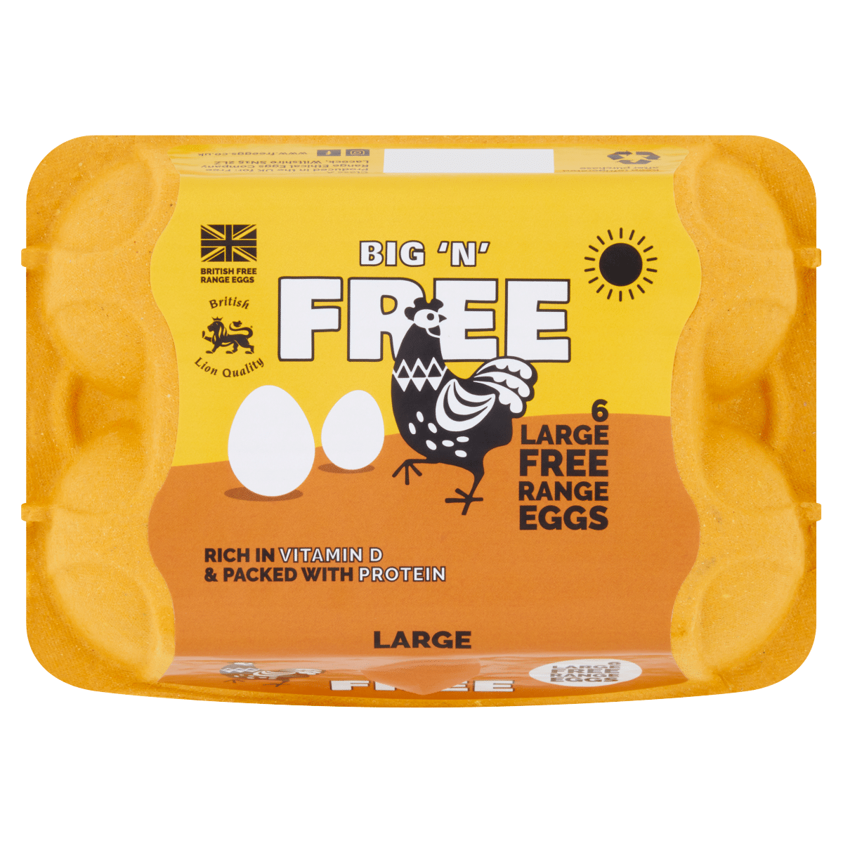 Big ‘n’ Free 6 Large Free Range Eggs