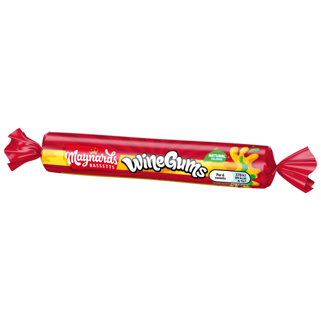 Maynards Bassetts Wine Gums Sweets Roll 52g