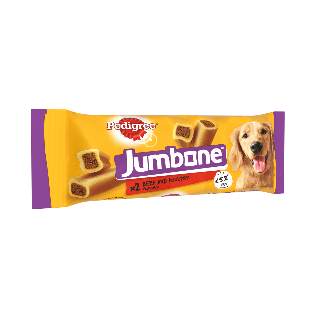 Pedigree Jumbone Adult Medium Dog Treat Beef & Poultry 2 Chews 180g