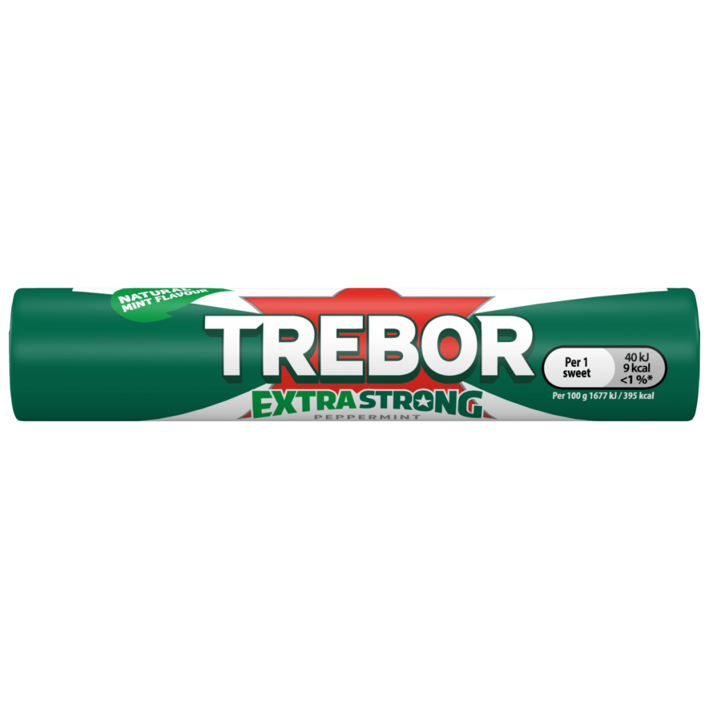 Trebor Extra Strong Peppermint Mints Roll 41.3g