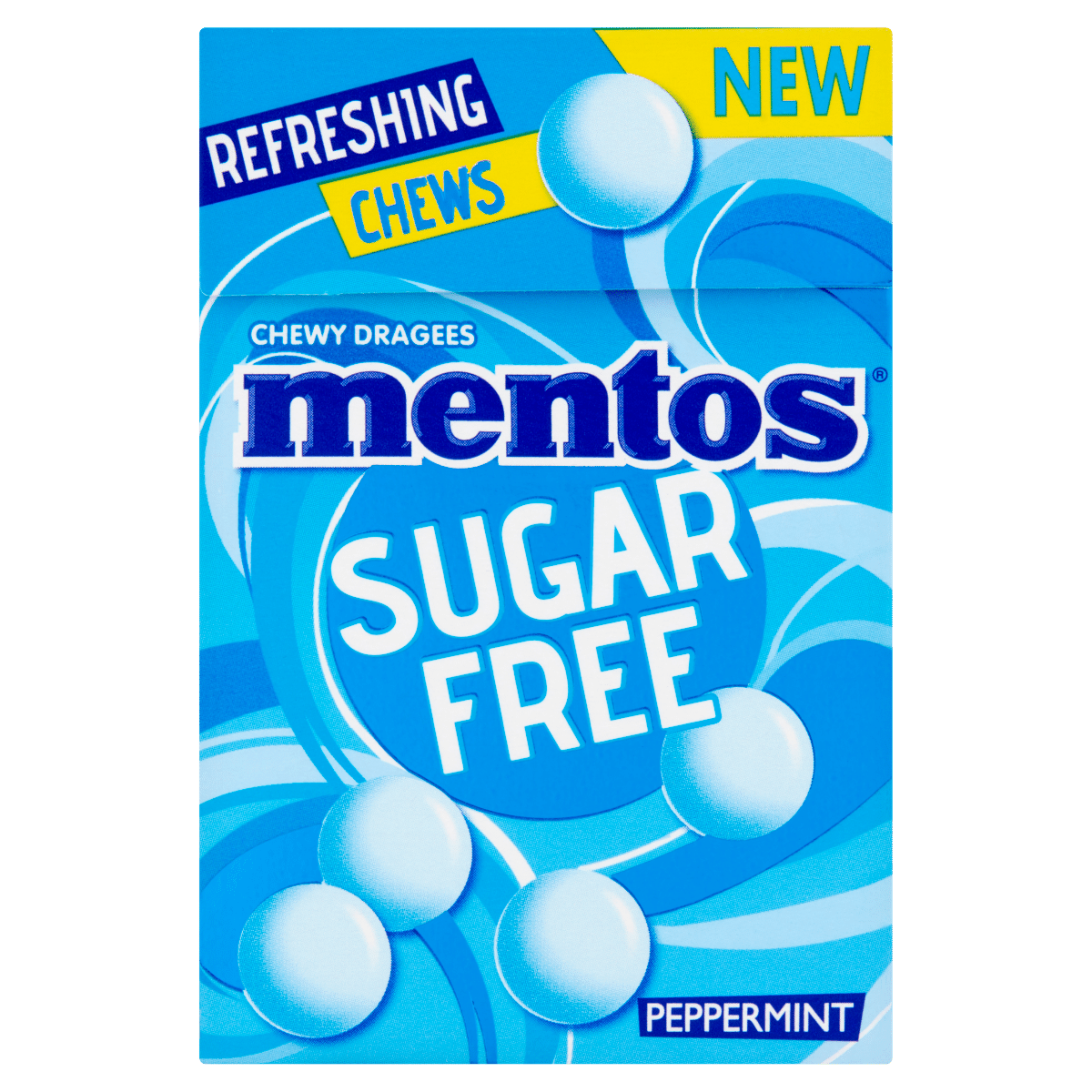 Mentos Sugar Free Chewy Dragees Peppermint 45g