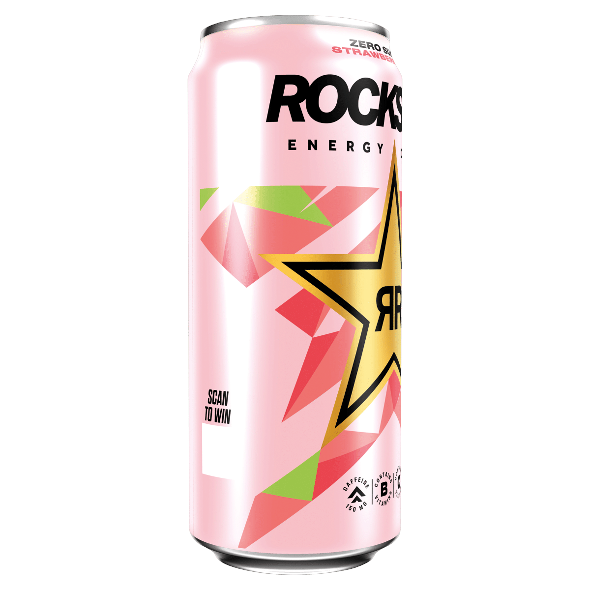 Rockstar Zero Sugar Strawberry Lime Energy Drink 500ml