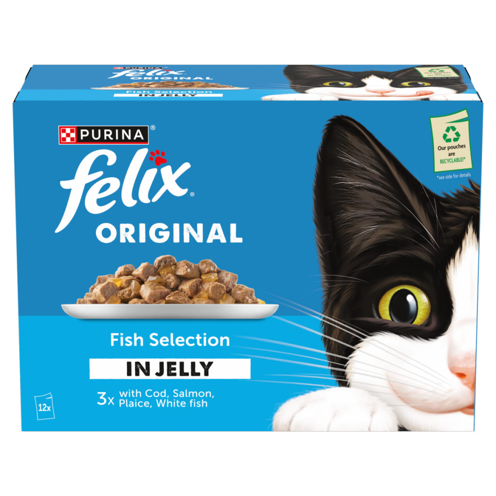 FELIX Original Fish Selection in Jelly Wet Cat Food 12x85g
